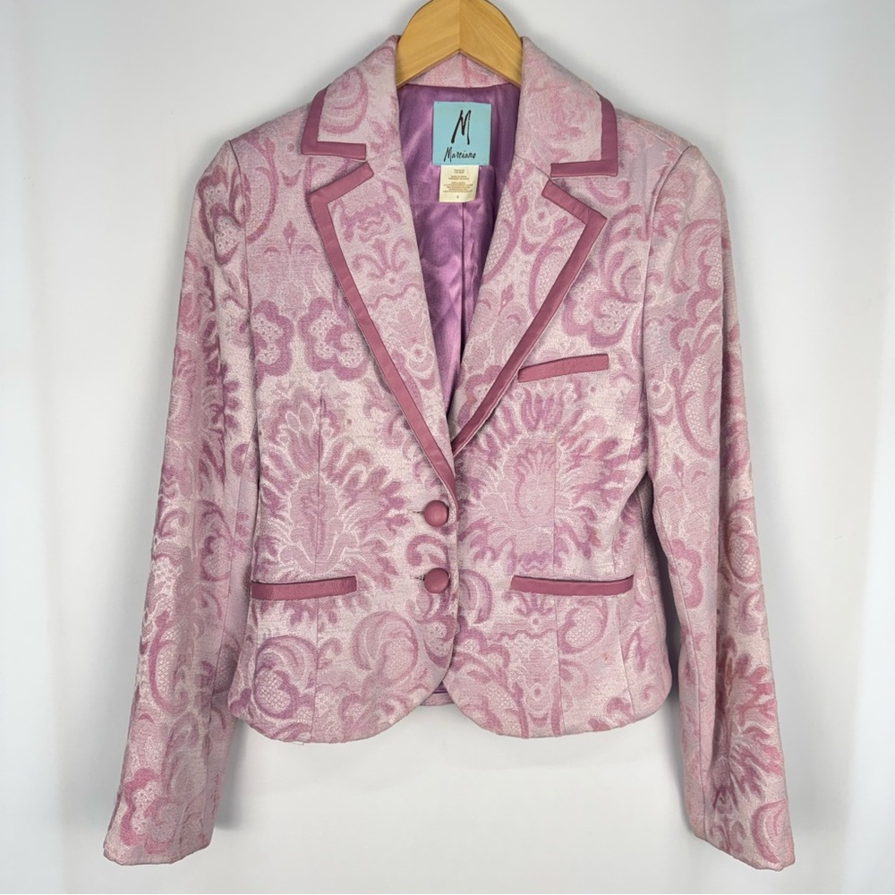 Marciano Light Pink/Purple Floral Blazer Jacket